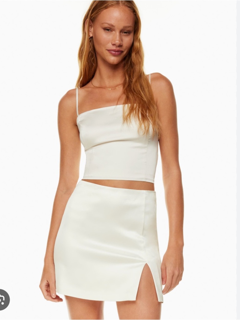 Aritzia Tatiana Satin Skirt